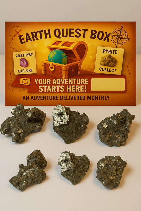 Pyrite Specimen with Collector Card (4"x6")
