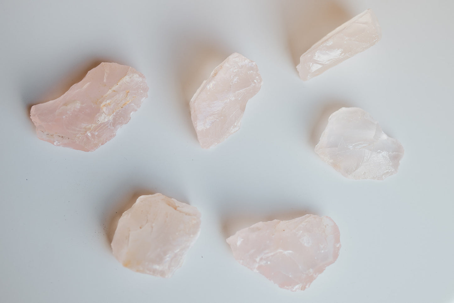 Rose Quartz Specimen with Collector Card (4"x6")