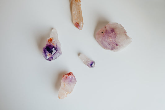 Amethyst Crystal Specimen with Collector Card (4"x6")