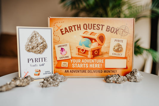 Pyrite Specimen with Collector Card (4"x6")